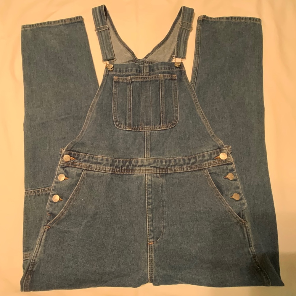 Classic Blue Denim Jean Bib Overalls (M)